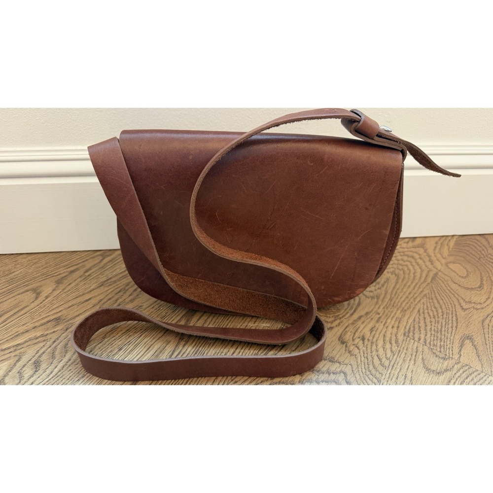 Urban Southern Crossbody Handcrafted Chestnut Brown Heritage Saddlebag Leather